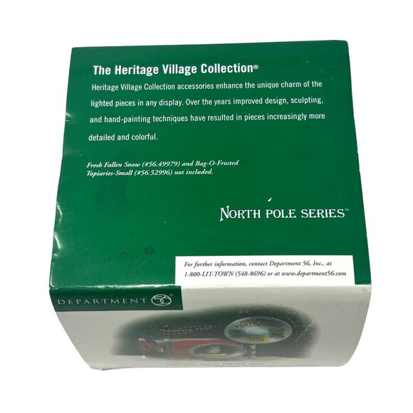 Department 56 North Pole Series Holiday Card Photo Hut - Vintage - Picture 8 of 9